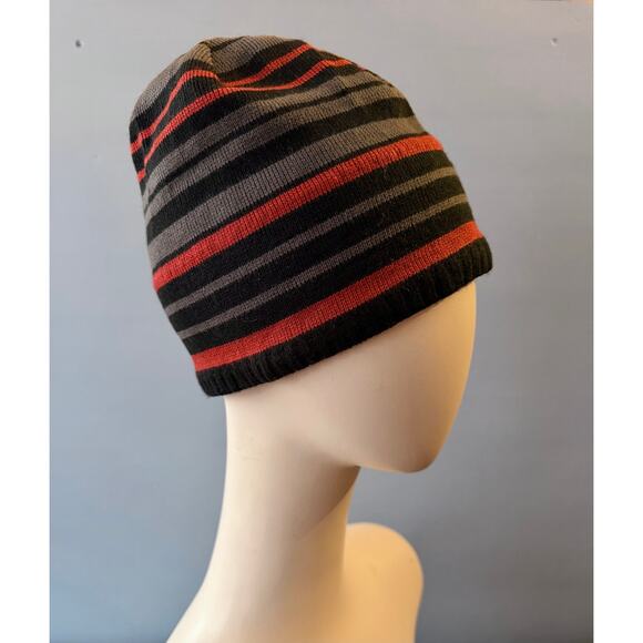 The NORTH FACE Fleece Lined Striped Beanie sz OS (Unisex) - Picture 3 of 6